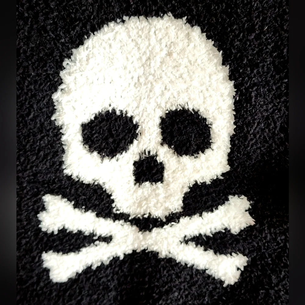 NWT Cupcakes and Cashmere Skull and Crossbones Throw Blanket Viral